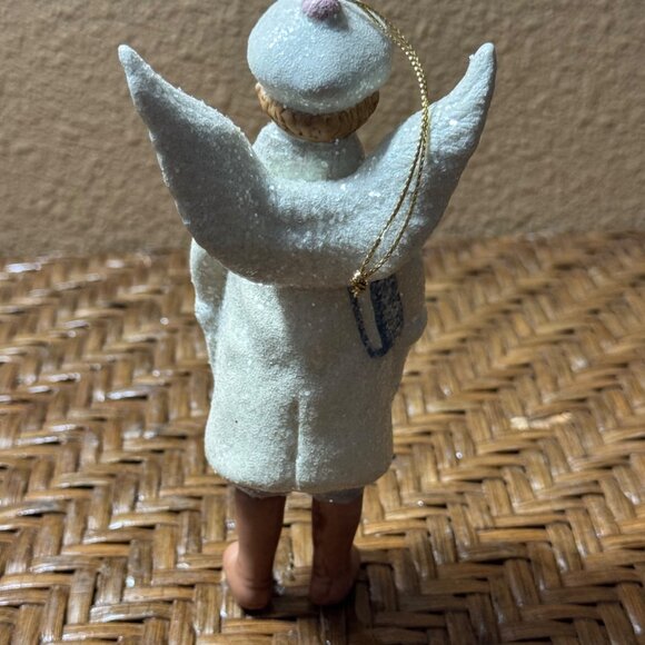 Costco Angel Boy With Book Ornament Porcelain - Picture 4 of 8